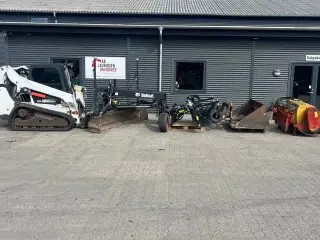 Bobcat t590 MED afretter+powerrake+knuser