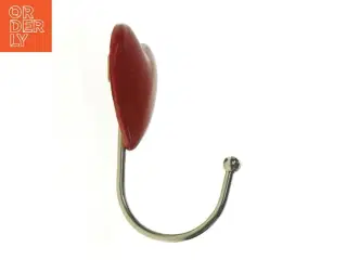 Rød hjerteformet knage (str. 14 cm)