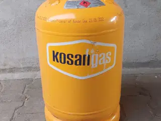 Gasflaske, 11 kg gasflaske, ca. halvt fyldt!