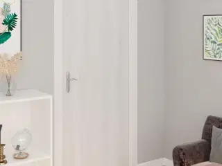 Selvklæbende folie til døre 2 stk. 210x90 cm PVC hvidt træ