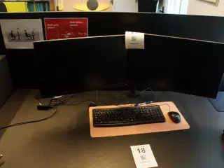 2 stk. skærme & Dock, m.v. LENOVO