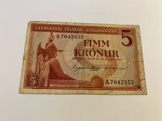 5 Kronur Island 1957