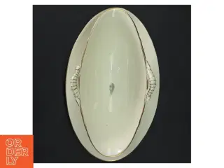 Porcelænsfad med sovseskål og underfad fra B&G (str. 24,5 x. 15,5 cm)