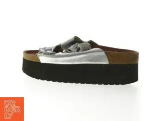 Sølvfarvede sandaler med platform fra Sixty Seven (str. Længde, 24,5 cm)