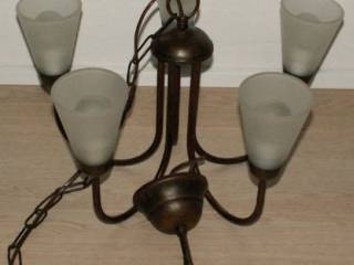 Smedejernslampe med antik look