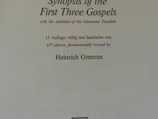 synopse der drei ersten evangelien - synopsis of t
