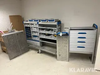Varebilsreoler Sortimo 2 styk