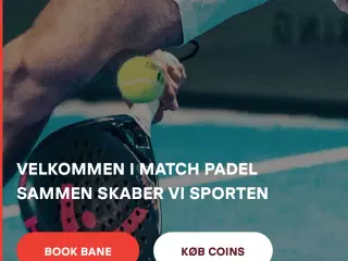 Gavekort til Match Padel værdi 1500