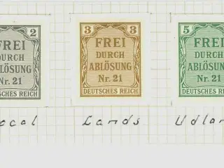 Tyskland, tjenestemærker, 1903