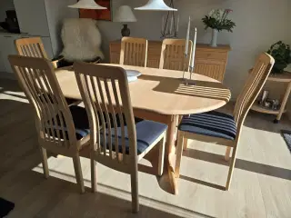6 stk. Findahls Line Spisebords stol. 