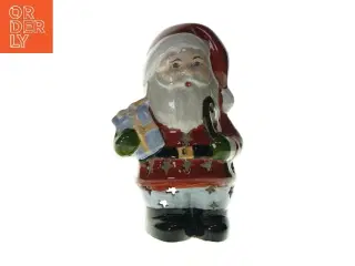 Dekorativ julemandsfigur med lys fra Ukendt (str. LB 25x9cm)