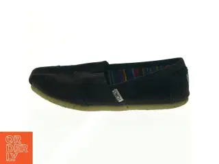 Sorte flade damesko fra Toms (str. 38)