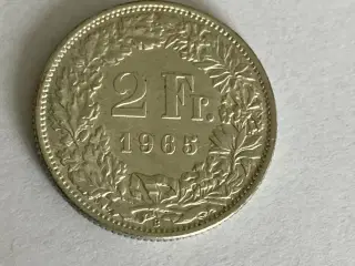 2 Francs Switzerland 1965