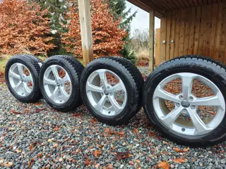 Flotte alu fælge med vinterdæk 