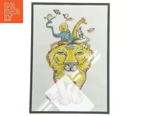 Indrammet dyremotiv (str. 43x30,5 cm)