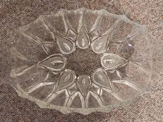 Smukt gammel Glasfad 30 x 20 cm