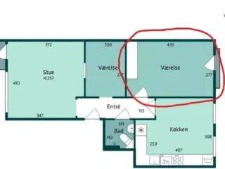 Room for rent in Virum close to DTU and the S-train station