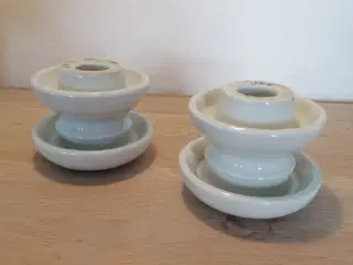 Gamle porcelænsklokker fra EL master (lysestager)