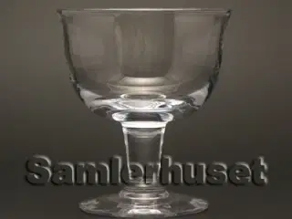 Hvid Klokke Dessertglas. H:113 mm.