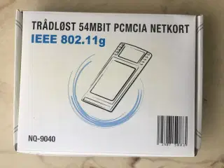 PCMCIA WiFI kort - 802,11G - 54 Mb