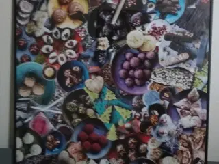 "Konfekt" collage billede med ramme 
