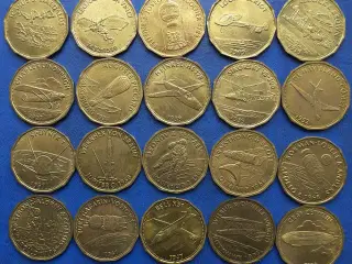 Shell tokens, 20 forskellige