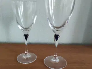 15 stk. Blå Sephir glas. Cristal d'Arque
