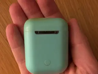 Blå earbuds