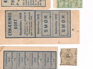 Rationeringsmærker fra 1. verdenskrig