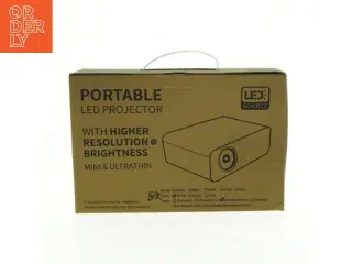 Bærbar LED Projektor fra Led Source (str. 21 x 15 cm)