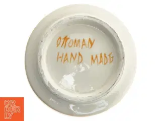 Håndlavet Ottomansk keramikkrukke med låg fra Ottomany (str. Ø 11,5 cm)