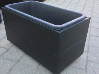 Blomsterkasse på hjul