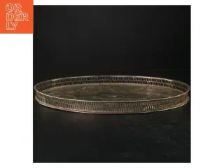 Oval sølvplet bakke(str. 40x26 cm)