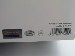1976 Porsche 911 / 934 RSR Limited Edition 1:18