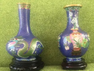Kinesiske Cloisonne vaser