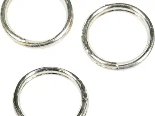 Splitring, diam. 5 mm, forsølvet, 30stk./ 1 pk.