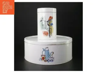 Sæt af Matador opbevaringsdåser fra DR (str. ø 26 cm og 16 cm)