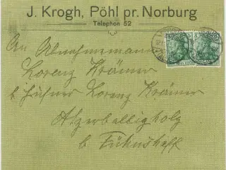 Brev fra Pöhl pr. Norburg, 1913
