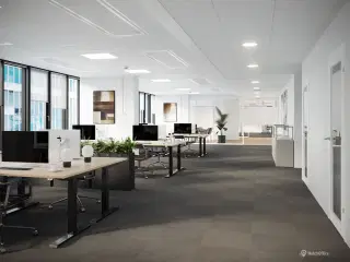 Kontorlejemål på 1.383 m² med mulighed for momsfritagelse