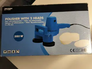 Helt ny polermaskine med 2 hoveder 2 x 95 mm runde