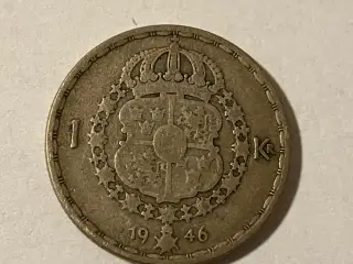 1 Krona 1946 Sweden - Silver