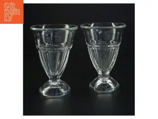 2 Glasskåle til desserter (str. 14 x 10 cm)