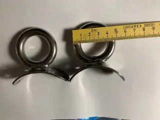 2 stk masteplade, rustfri, kraftig, 100% cirkel