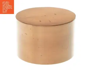 Rund metalopbevaringsboks (str. Ø 12 cm længde 8,5 cm)