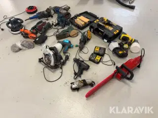 Blandet elværktøj Dewalt, Jonsered, Bosch, Falke Med Flere