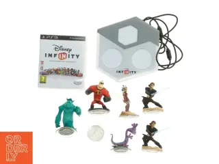 Disney Infinity PS3 spil med figurer og base fra Infinity (str. 7 figurer)