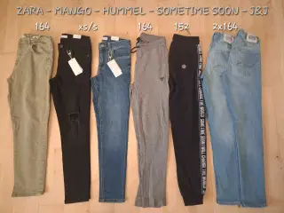 164,  7x Bukser/Jeans
