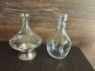 2 unikke karafler/glaskander