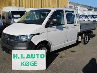 VW Transporter 2,0 TDi 90 Mandskabsvogn m/lad