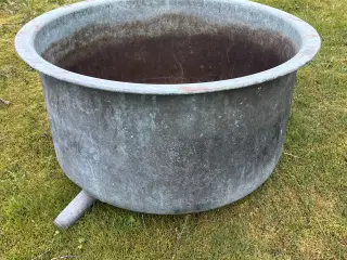 Smuk antik kobberbalje / gruekedel